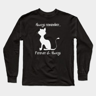 Cat Lovers unconditional Love Quote Long Sleeve T-Shirt